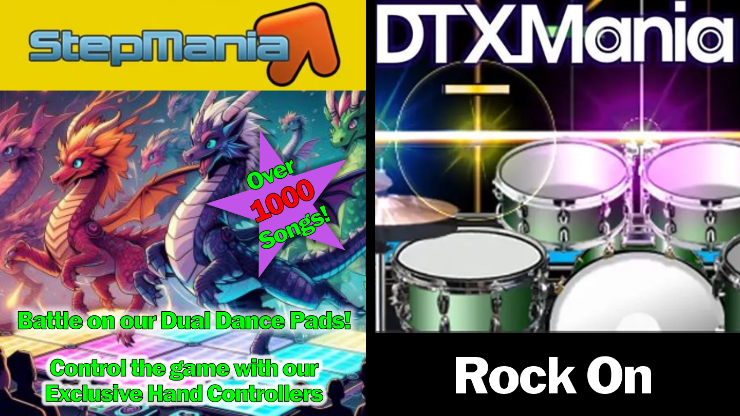 Dual Dance Pads. Dance Battle! Drums for Rhythm Games